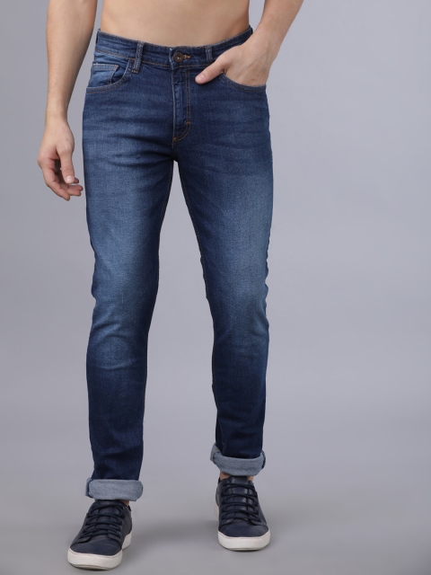 

Horsefly Men Navy Blue Slim Fit Mid-Rise Clean Look Stretchable Jeans