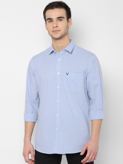 

Allen Solly Men Blue Slim Fit Checked Casual Shirt