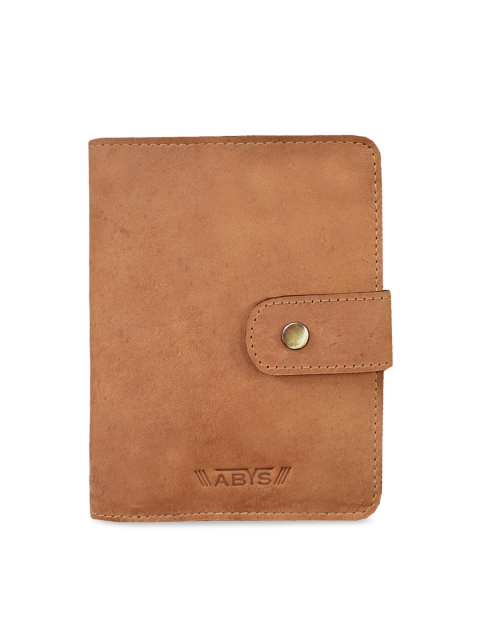 

ABYS Unisex Tan Solid Passport Holder
