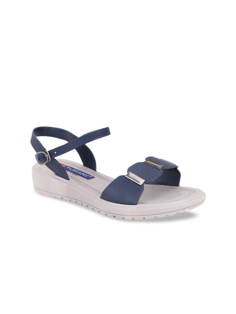 

MSC Women Blue Solid Slip-On
