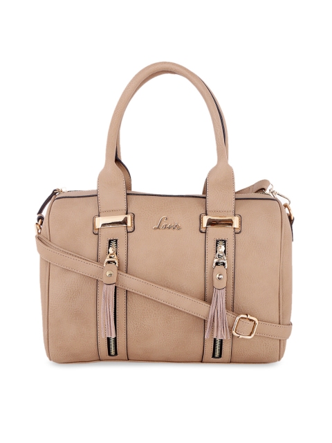 

Lavie Beige Solid Handheld Bag