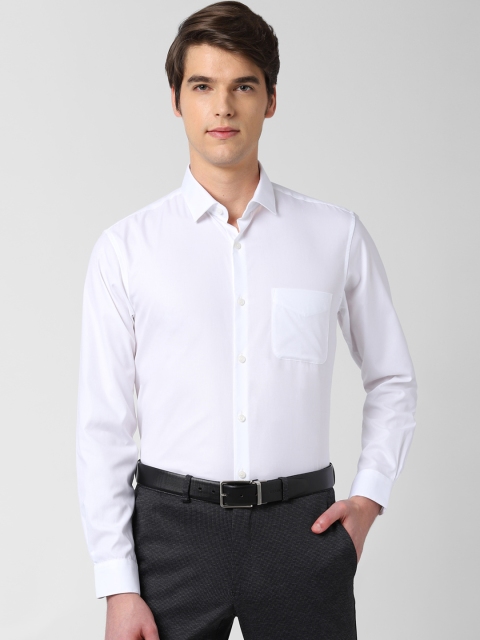 

Peter England Elite Men White Regular Fit Solid Formal Shirt