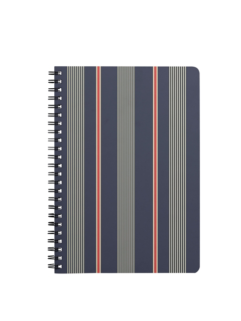 

Dailyobjects Red White Pin Stripe A5 Spiral Notebook, Multi