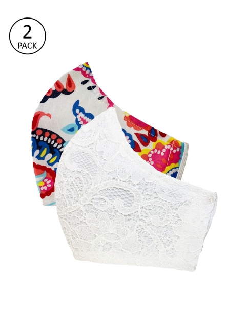 

Sera Adults Pack Of 2 White 3-Ply Reusable Cloth Masks