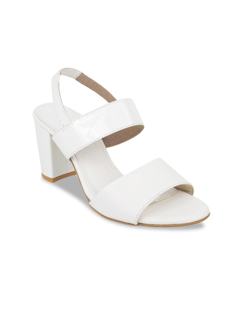 

Metro Women White Solid Block Heels