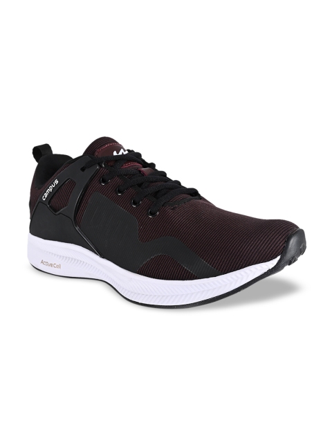 

Campus ROMAN Men Maroon & Black Mesh Running Shoes
