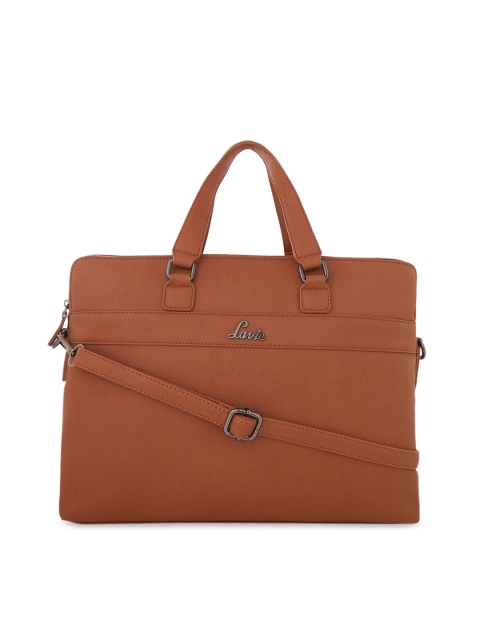 

Lavie Women Brown Solid Laptop Bag