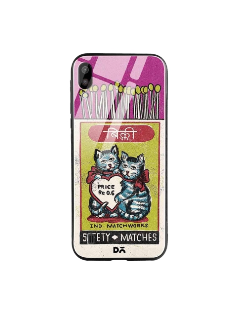 

DailyObjects Green & Pink Billi Matchbox Samsung Galaxy M10 Glass Case