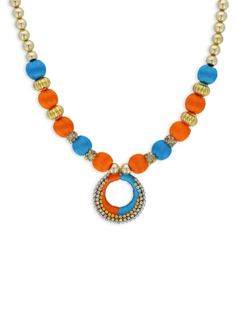 

AKSHARA Multicoloured Choker Necklace, Blue