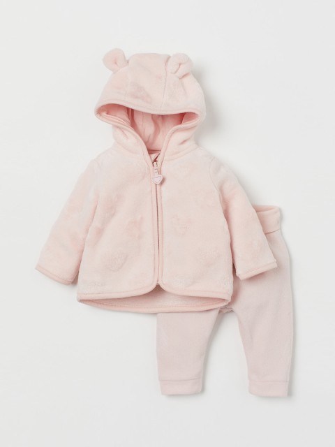 

H&M Infants 2-Piece Fleece Set, Pink