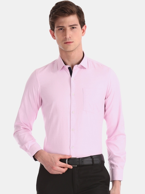 

Excalibur Men Pink Slim Fit Solid Formal Shirt