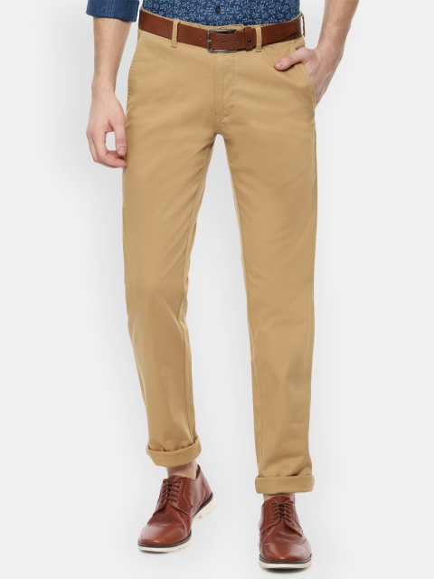 

Van Heusen Sport Men Khaki Slim Fit Self Design Regular Trousers