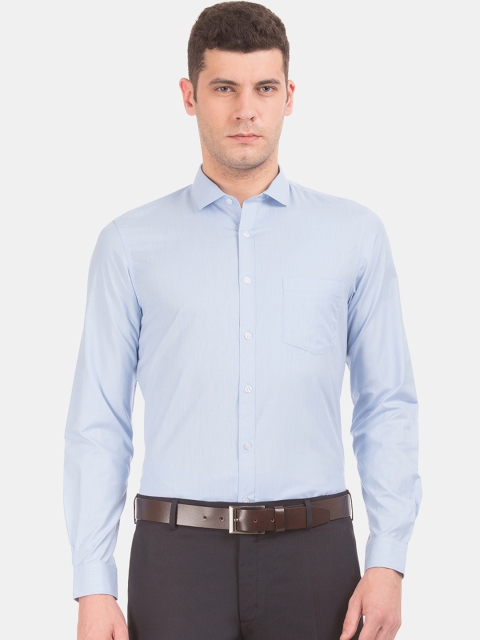 

Excalibur Men Blue Slim Fit Solid Formal Shirt