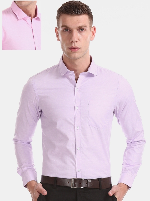 

Excalibur Men Pink & Lavender Regular Fit Solid Formal Shirt