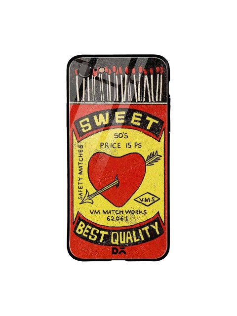 

DailyObjects Black & Red Sweet Matchbox iPhone 7 Glass Case