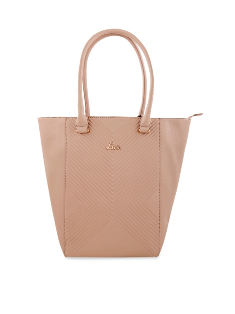 

Lavie Women Beige Solid Tote Bag