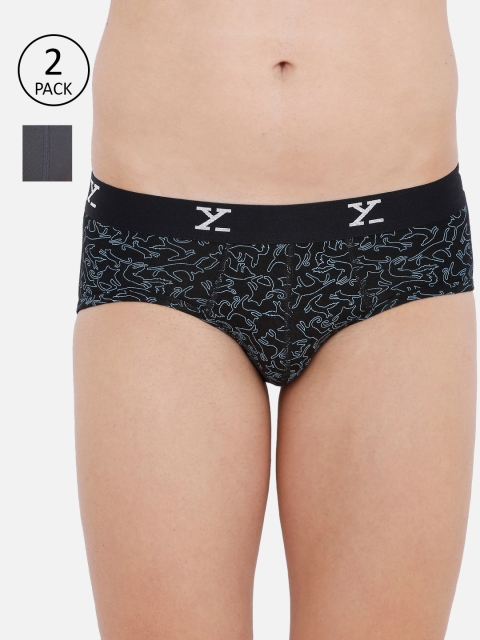 

XYXX Men Pack of 2 Ultra Soft Briefs XYBRF2PCKN96, Black