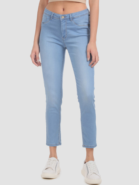 

Flying Machine Women Blue Slim Fit Mid-Rise Clean Look Stretchable Jeans