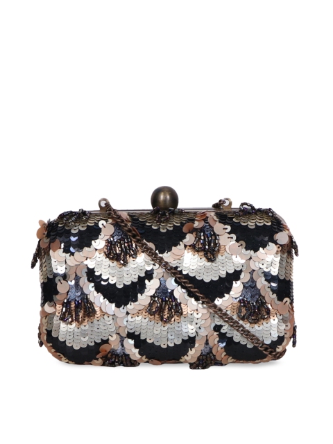 

Diwaah Multicoloured Embellished Box Clutch, Multi