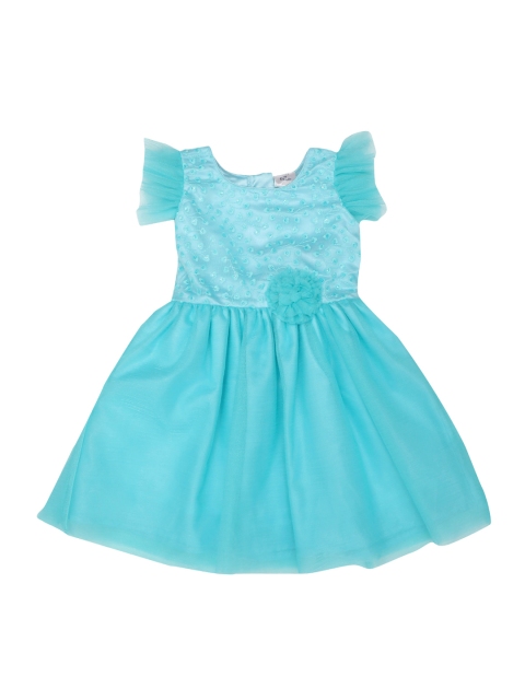 

Doodle Girls Blue Solid A-Line Dress