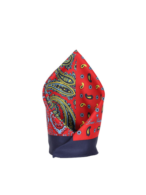 

Louis Philippe Men Red Printed Pocket Square