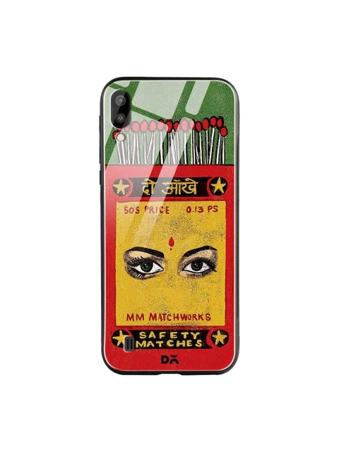 

DailyObjects Yellow & Red Do Aakhein Matchbox Samsung Galaxy M10 Glass Mobile Case