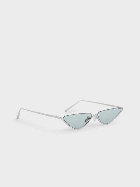 

CHARLES & KEITH Women Cateye Sunglasses, Blue