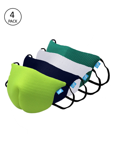 

F Gear Adults Pack Of 4 Reusable 7-Ply Protective Outdoor Masks, Green