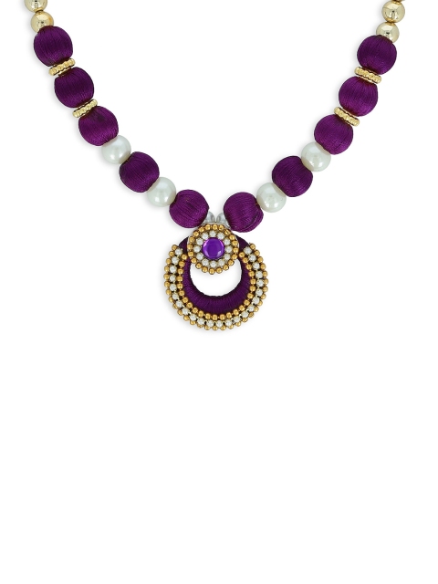 

AKSHARA Purple Chocker Necklace