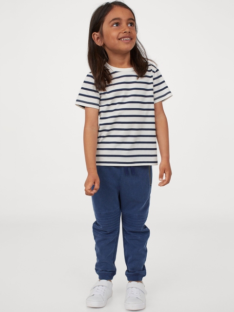 

H&M Boys Blue Solid Biker Joggers