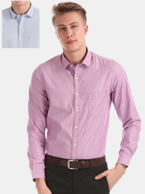

Excalibur Men Pack Of 2 Assorted Regular Fit Formal Shirts