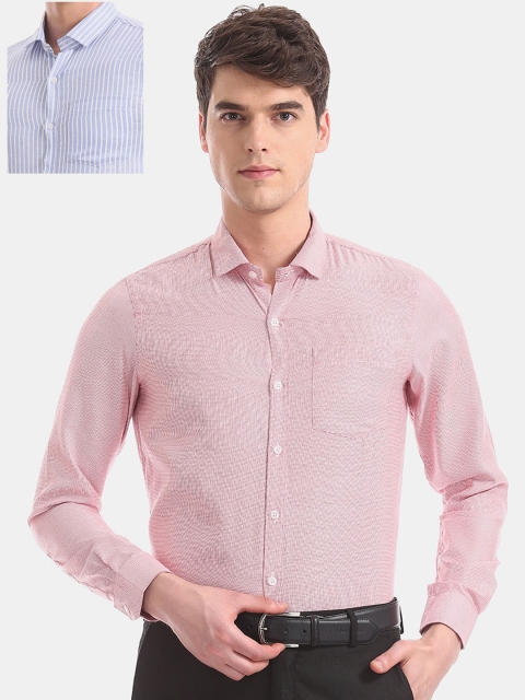 

Excalibur Men Pack Of 2 Assorted Regular Fit Formal Shirts