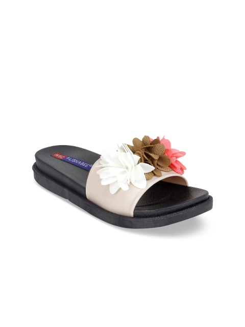 

MSC Women Cream-Coloured Embellished Sliders