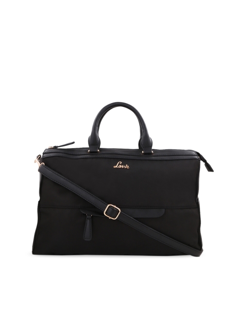 

Lavie Women Black Solid Handheld Bag