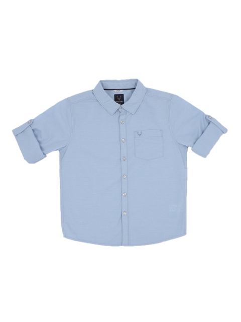 

Allen Solly Boys Blue Slim Fit Solid Casual Shirt