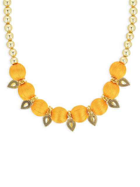 

AKSHARA Women Gold-Toned Handcrafted Necklace