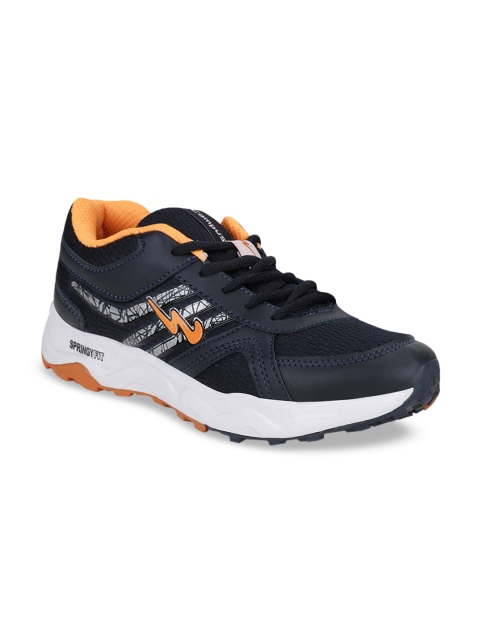 

Campus Men Navy Blue & Orange Mesh Running Shoes
