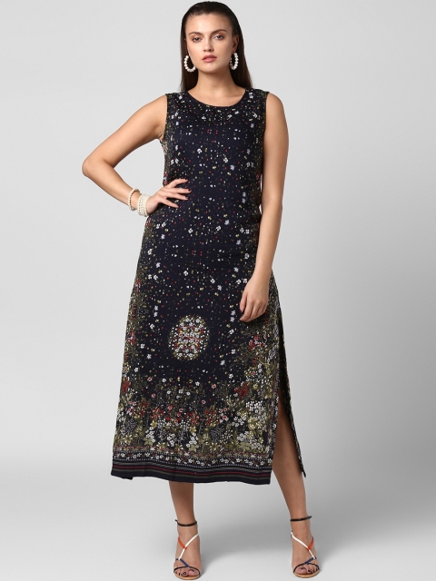 

StyleStone Women Multicoloured Floral Print A-Line Dress, Multi