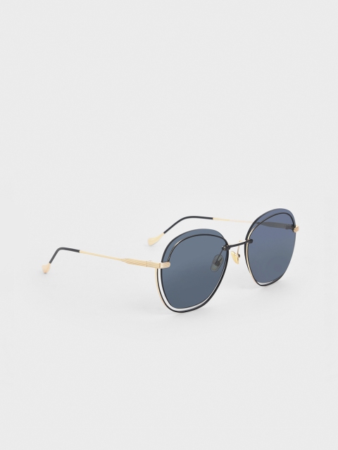 

CHARLES & KEITH Women Butterfly Sunglasses, Blue