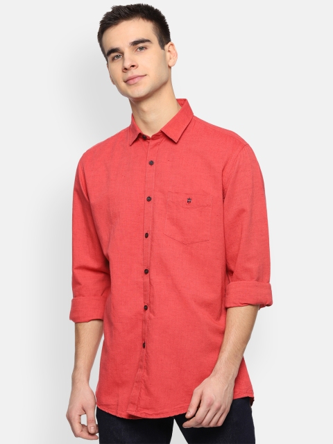 

Louis Philippe Sport Men Red Slim Fit Solid Casual Shirt