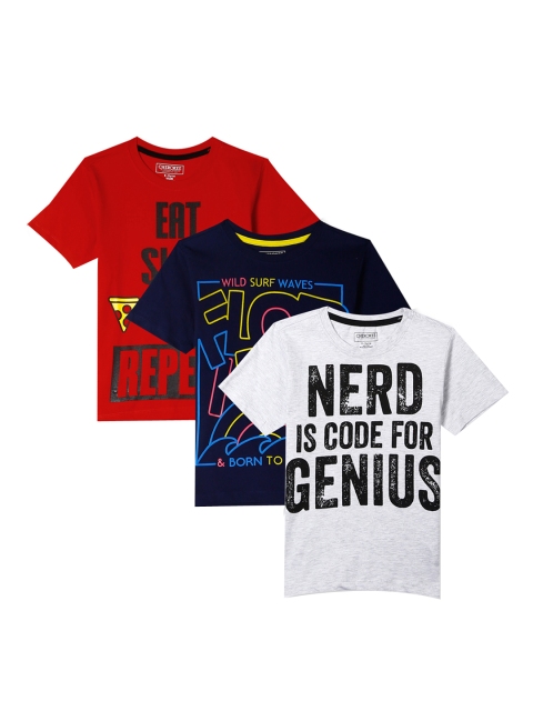 

Cherokee Boys Pack Of 3 Assorted Printed Round Neck T-shirt