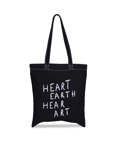 

Diwaah Black Printed Tote Bag