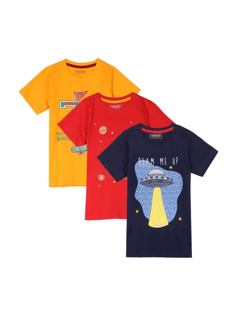 

Cherokee Boys Pack Of 3 Assorted Printed Round Neck T-shirt