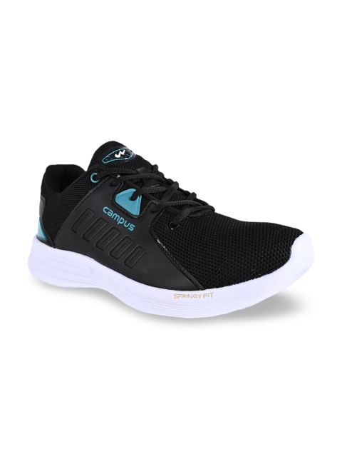 

Campus Men Black Mesh Running Shoes