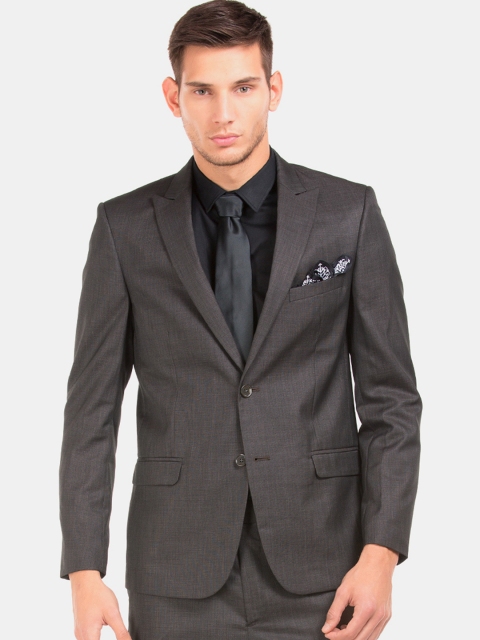 

Arrow Men Brown Solid Single-Breasted Formal Suit