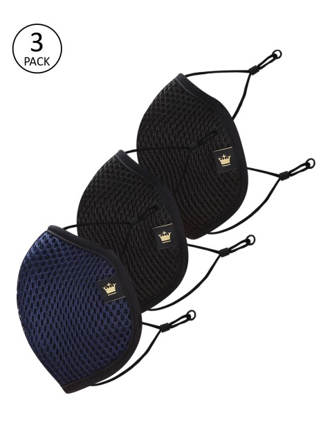 

Louis Philippe Men Assorted 3 Pcs 7 Ply Protective Outdoor Face Masks