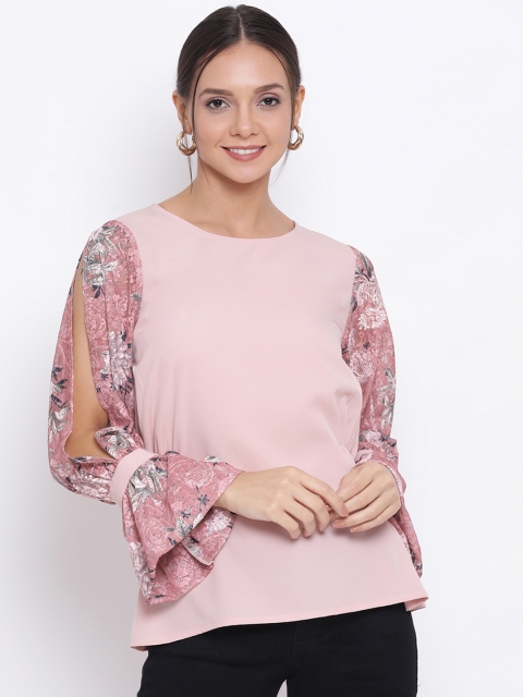 

ALL WAYS YOU Women Pink Floral Printed Top