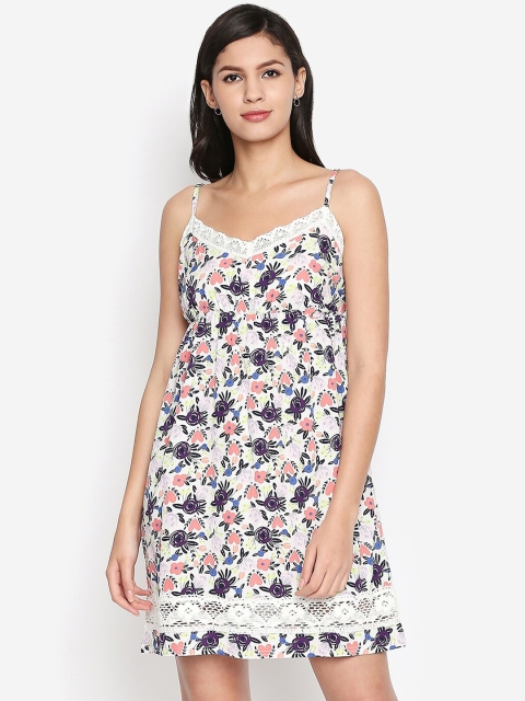 

Oxolloxo Women Multicoloured Printed A-Line Dress, Multi