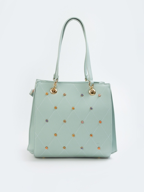

CODE by Lifestyle Mint Green Embellished Shoulder Bag