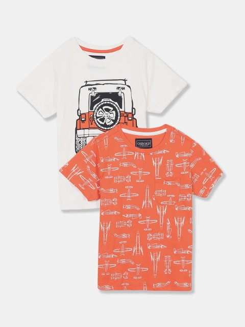 

Cherokee Boys Assorted Pack Of 2 Printed Round Neck T-shirt